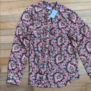 J  Crew paisley print blouse. New with tags.